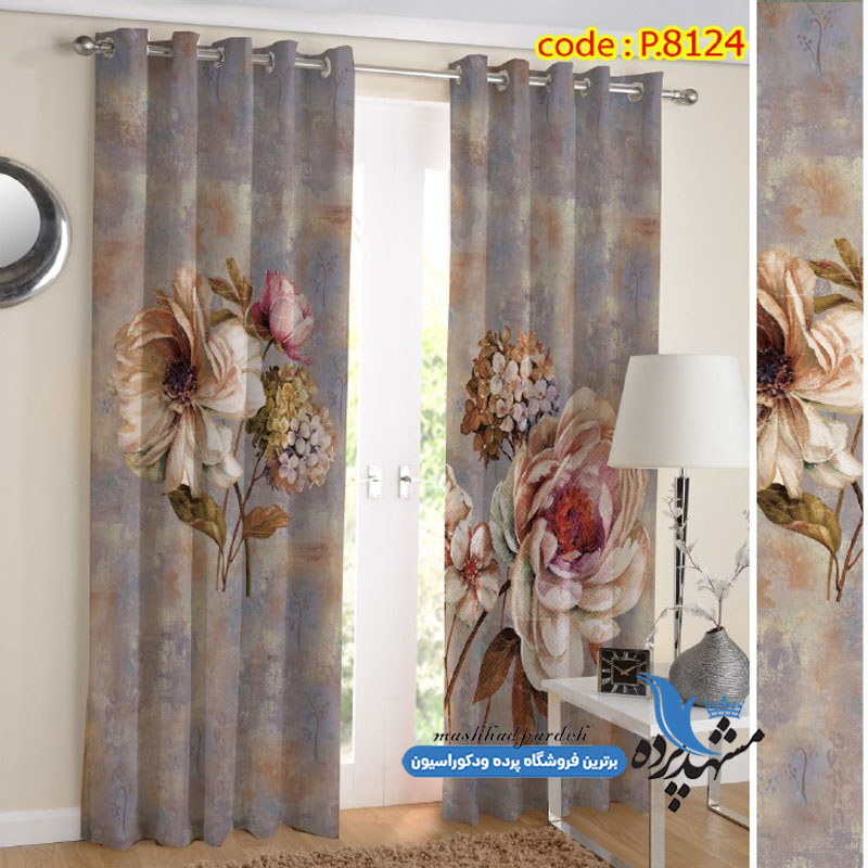 punch-gol-p-8124 پرده پانچ طرح گل کد p-8124