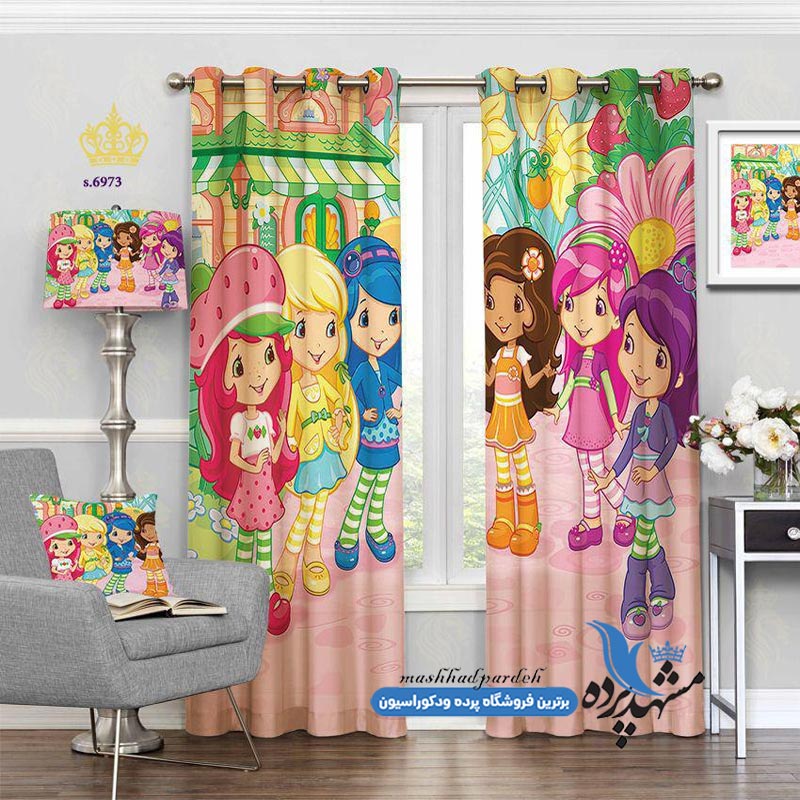 punch-girl-s-6973 پرده پانچ دخترانه طرح فانتزی کد s-6973