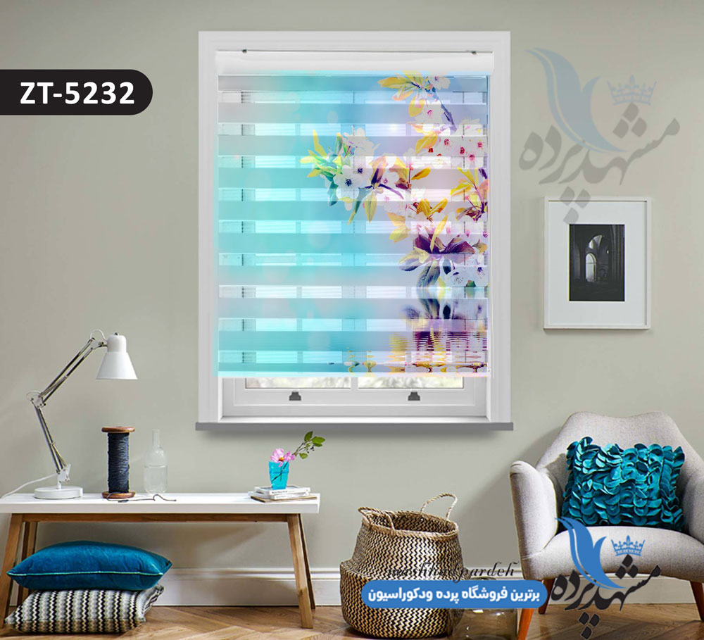 پرده زبرا تصویری چاپی طرح نقاشی گلدان زیبا کد ZT5232 پرده زبرا تصویری چاپی طرح نقاشی گلدان زیبا کد ZT5232
