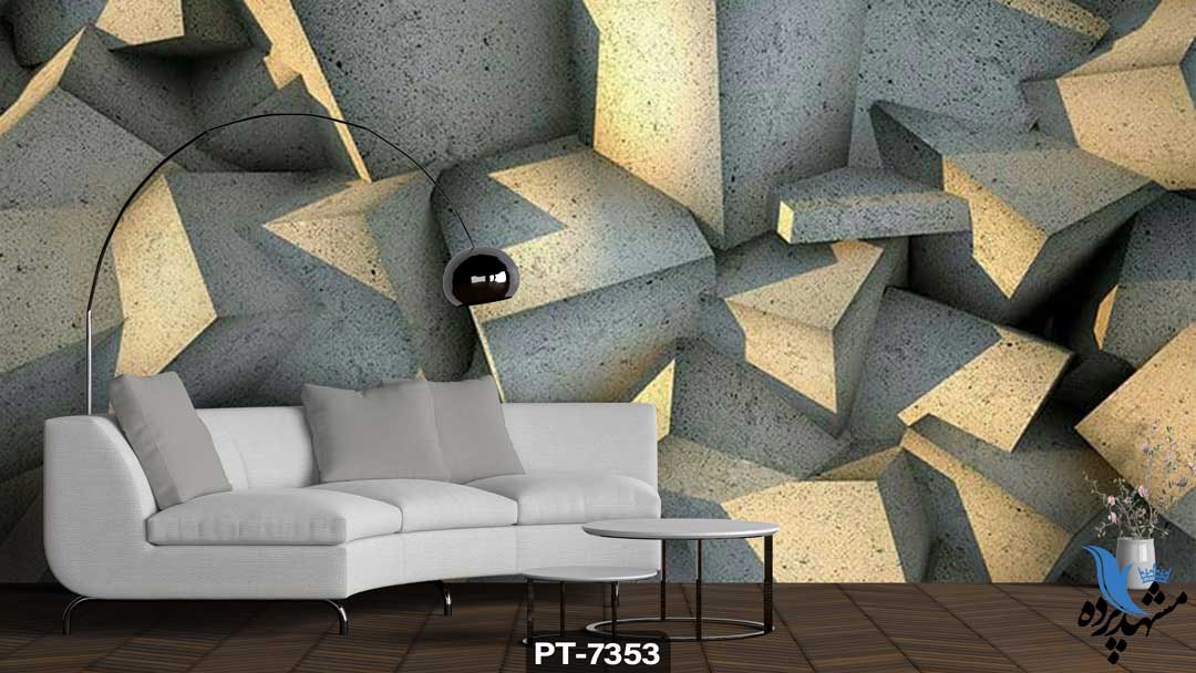 3-dimentional-pt-7353 پوستر دیواری سه بعدی طرح سنگ کد PT-7353