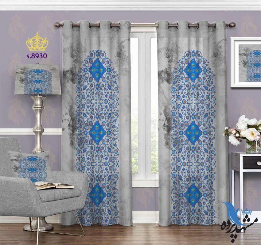 punch-curtain-eslimi-s-8930 پرده پانچ اسلیمی طرح بته جقه کد S8930