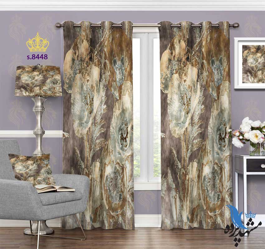 punch-curtain-fantasy-s-8448 پرده پانچ فانتزی طرح گل کد S8448