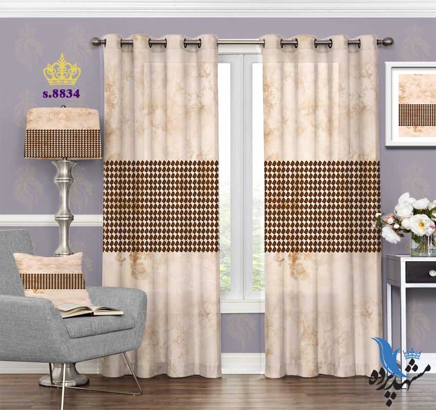 punch-curtain-fantasy-s-8834 پرده پانچ فانتزی طرح نقطه های خوشنویسی کد S8834