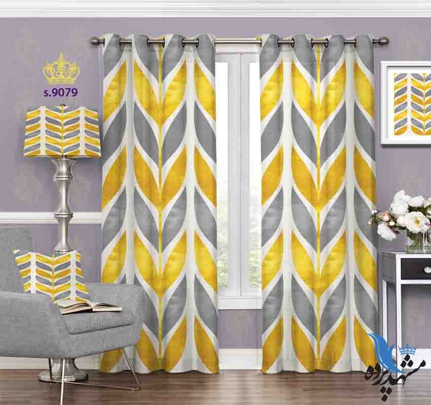 punch-curtain-fantasy-s-9079 پرده پانچ فانتزی طرح بته جقه کد S9079