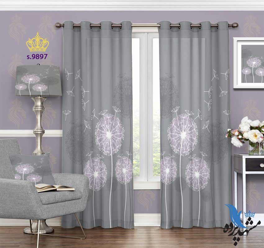 punch-curtain-fantasy-s-9897 پرده پانچ فانتزی طرح قاصدک کد S9897