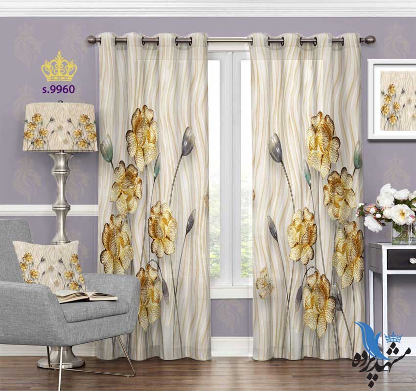punch-curtain-flower-s-9960 پرده پانچ طرح گل کد s9960