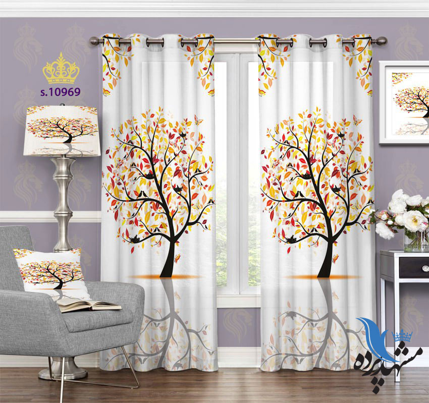pardeh-panch-S10969 پرده پانچ فانتزی طرح درخت S10969 - 1
