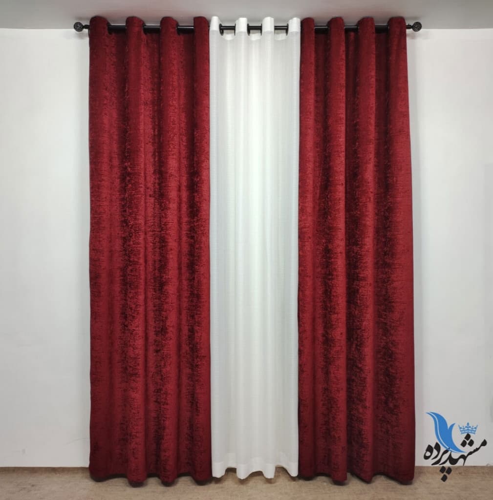 خرید پرده پانچ حریر رنگی-مشهد پرده