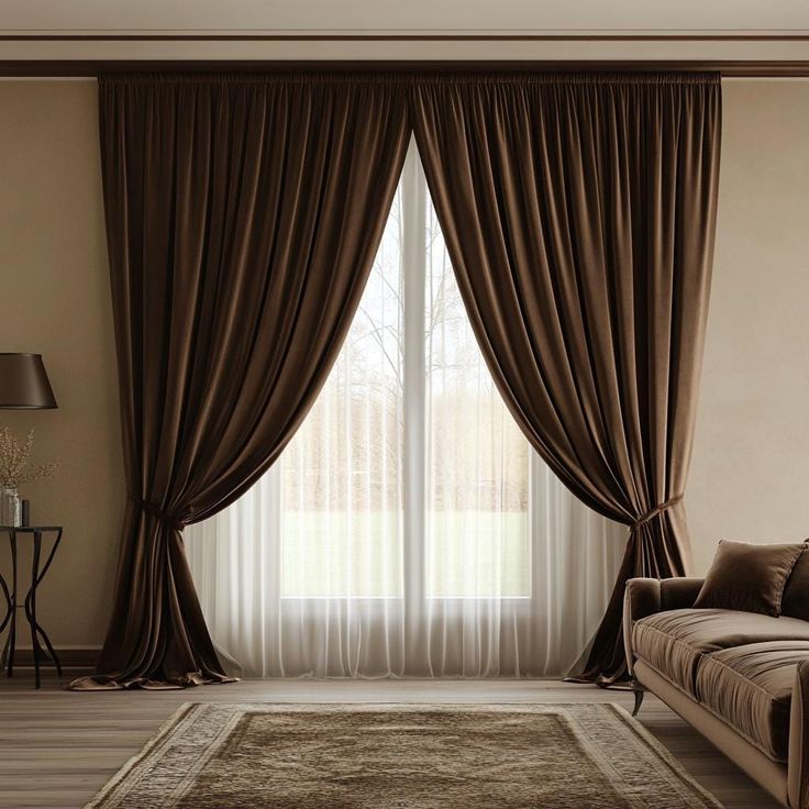 پرده پانچ مخمل ساده-مشهدپرده